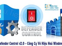 Tải Windows Defender Control v2.0 – Công Cụ Vô Hiệu Hoá Windows Defender